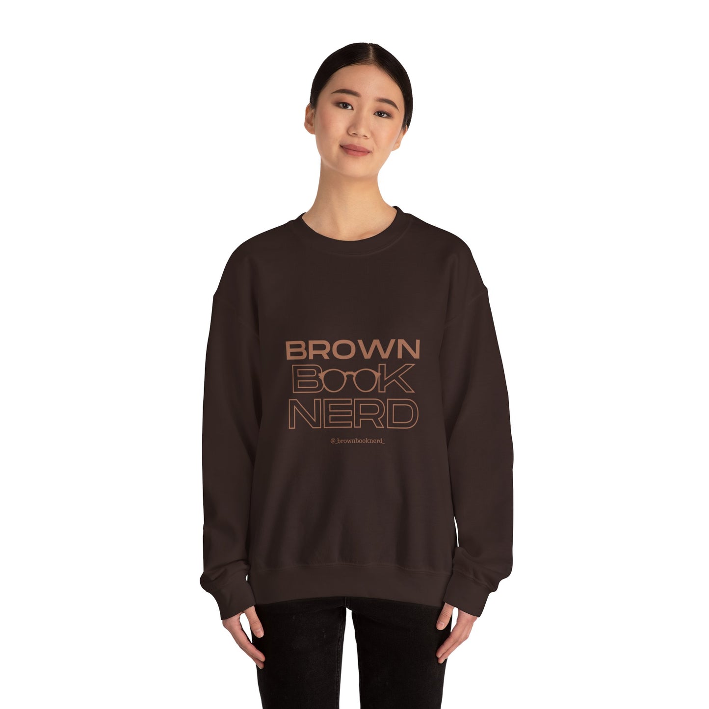 Brown Book Nerd™ Crewneck Sweatshirt