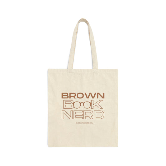 Brown Book Nerd Tote Bag