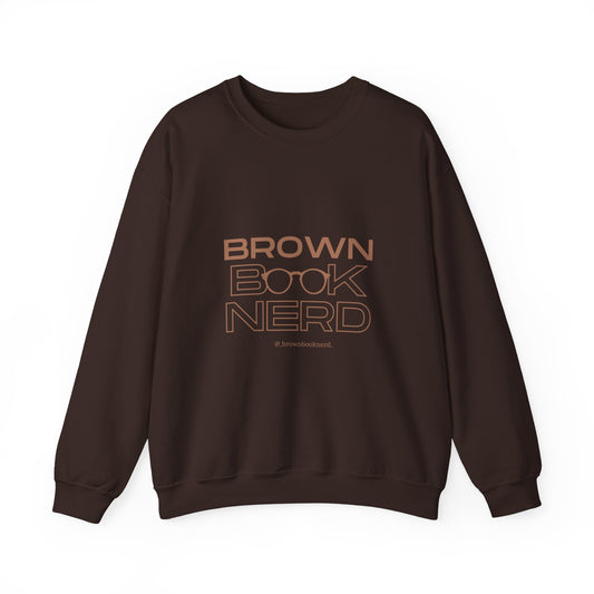 Brown Book Nerd™ Crewneck Sweatshirt