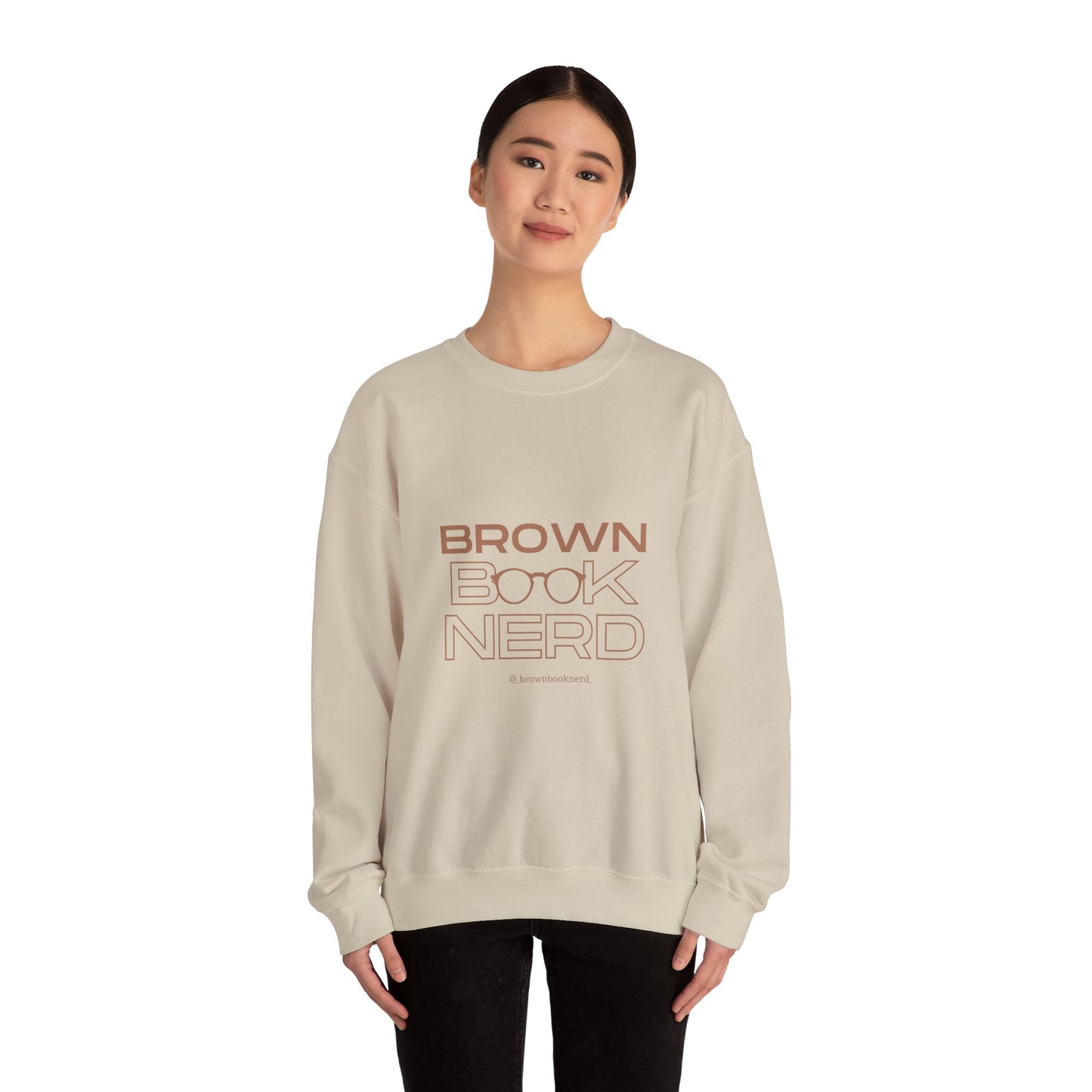 Brown Book Nerd™ Crewneck Sweatshirt