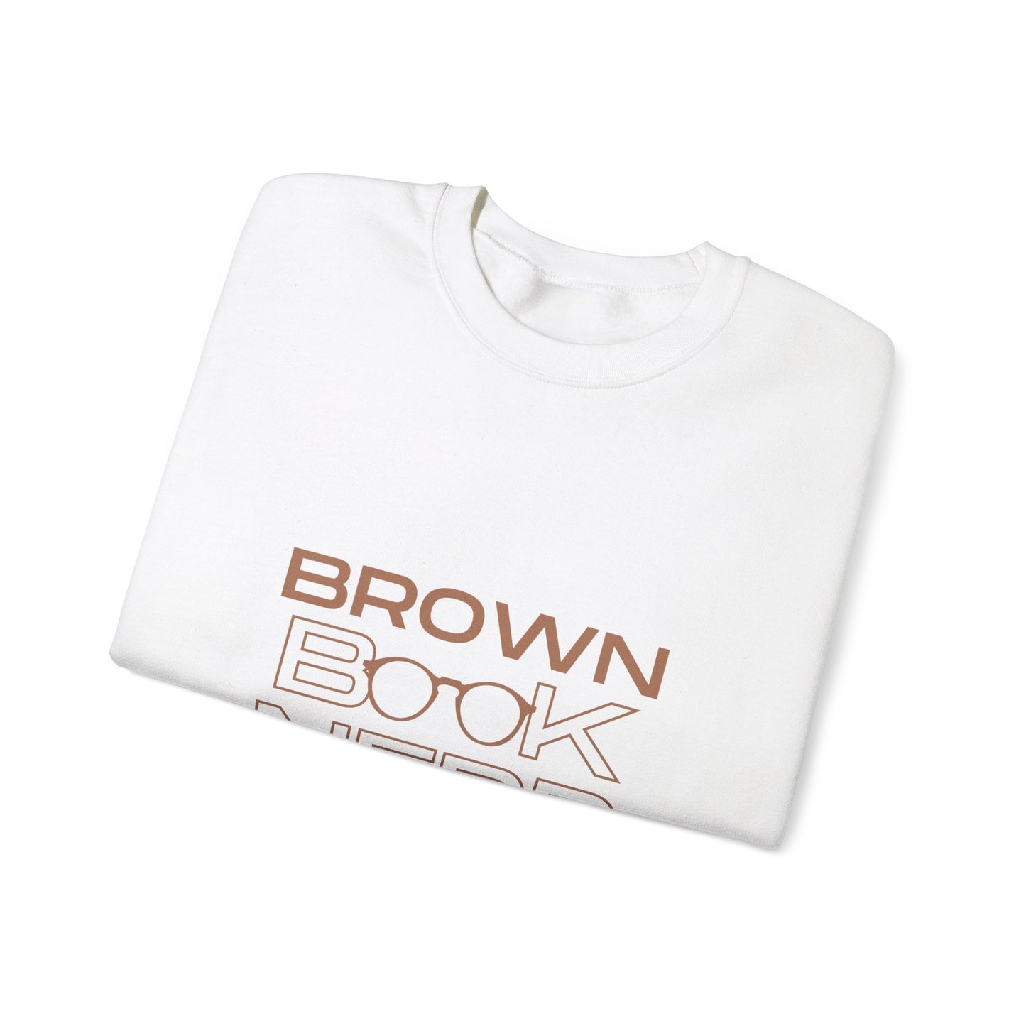 Brown Book Nerd™ Crewneck Sweatshirt