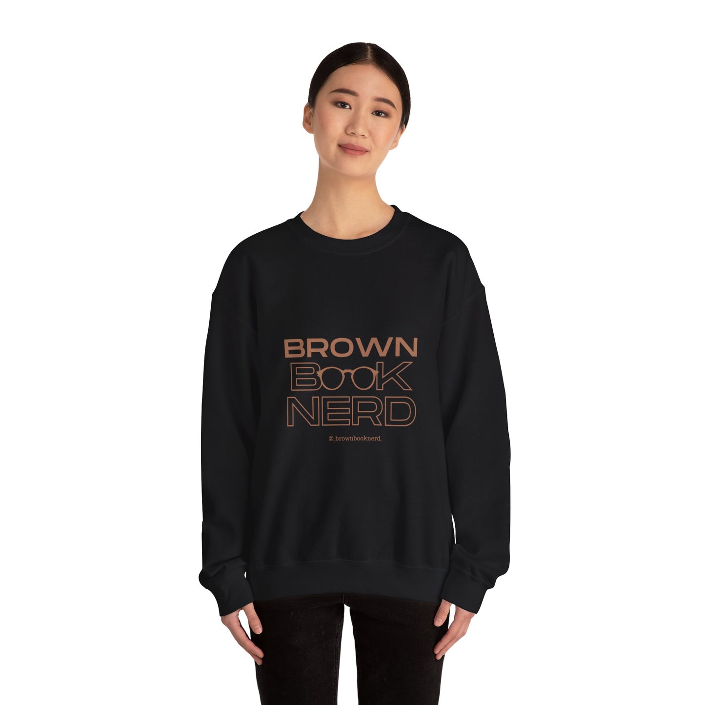 Brown Book Nerd™ Crewneck Sweatshirt