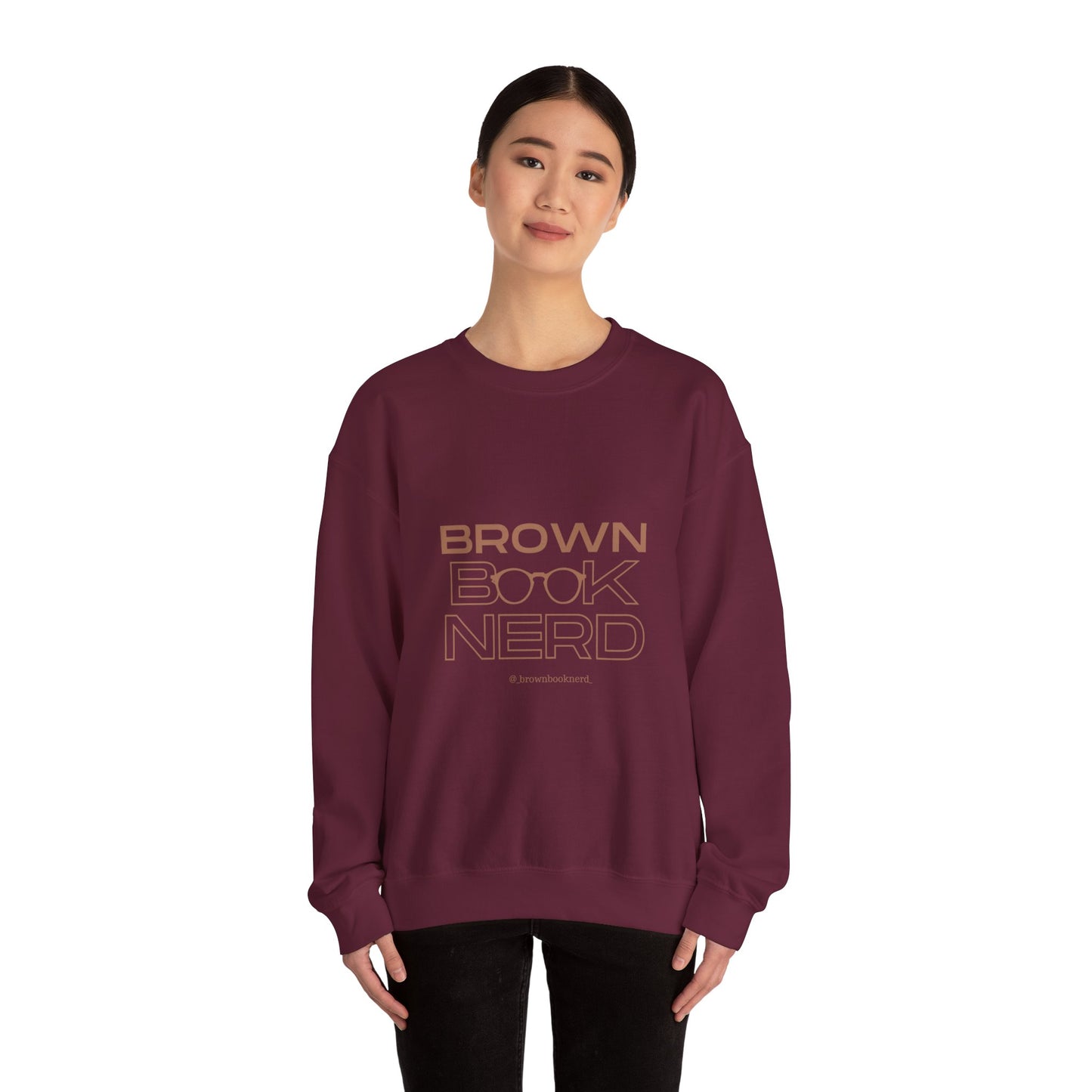 Brown Book Nerd™ Crewneck Sweatshirt