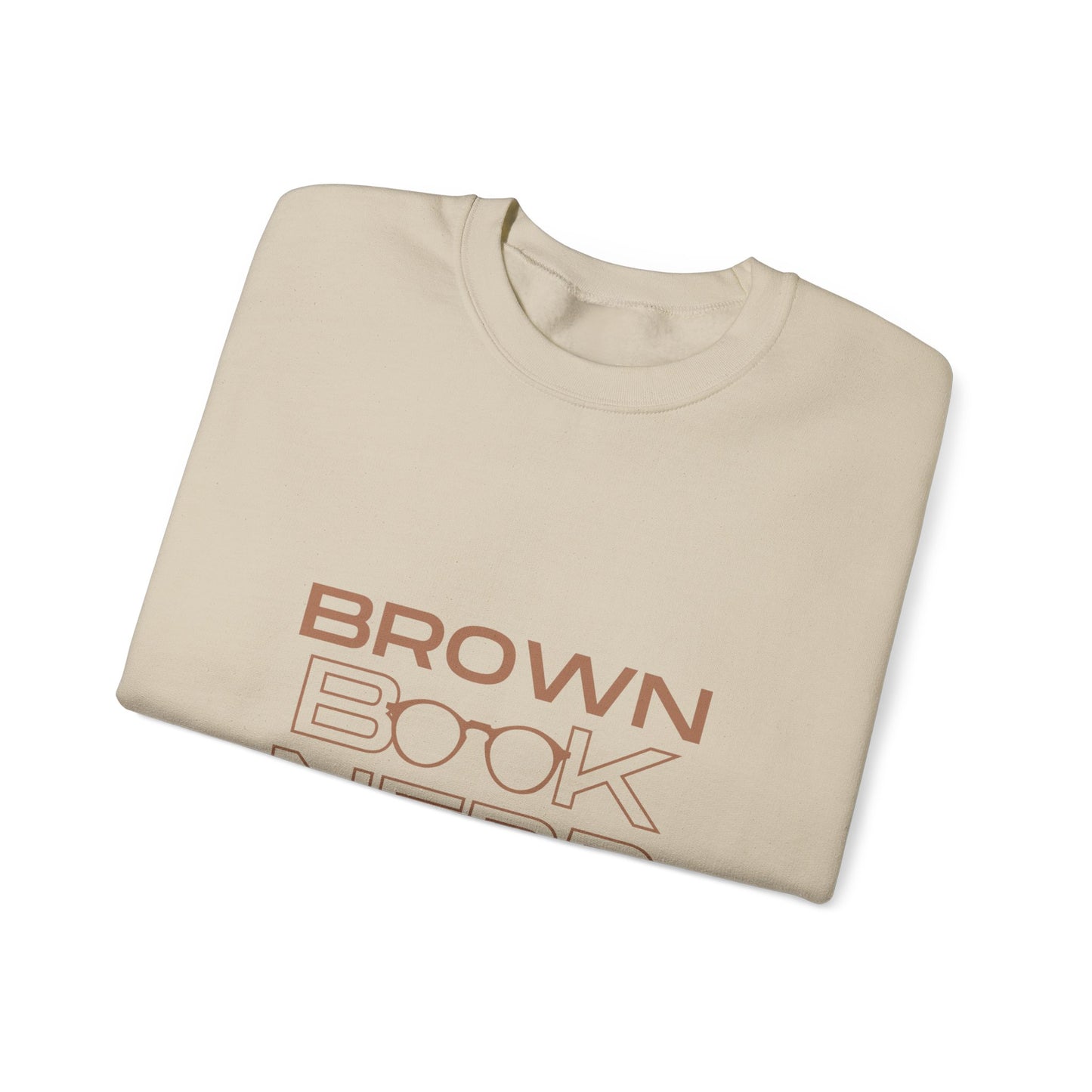 Brown Book Nerd™ Crewneck Sweatshirt