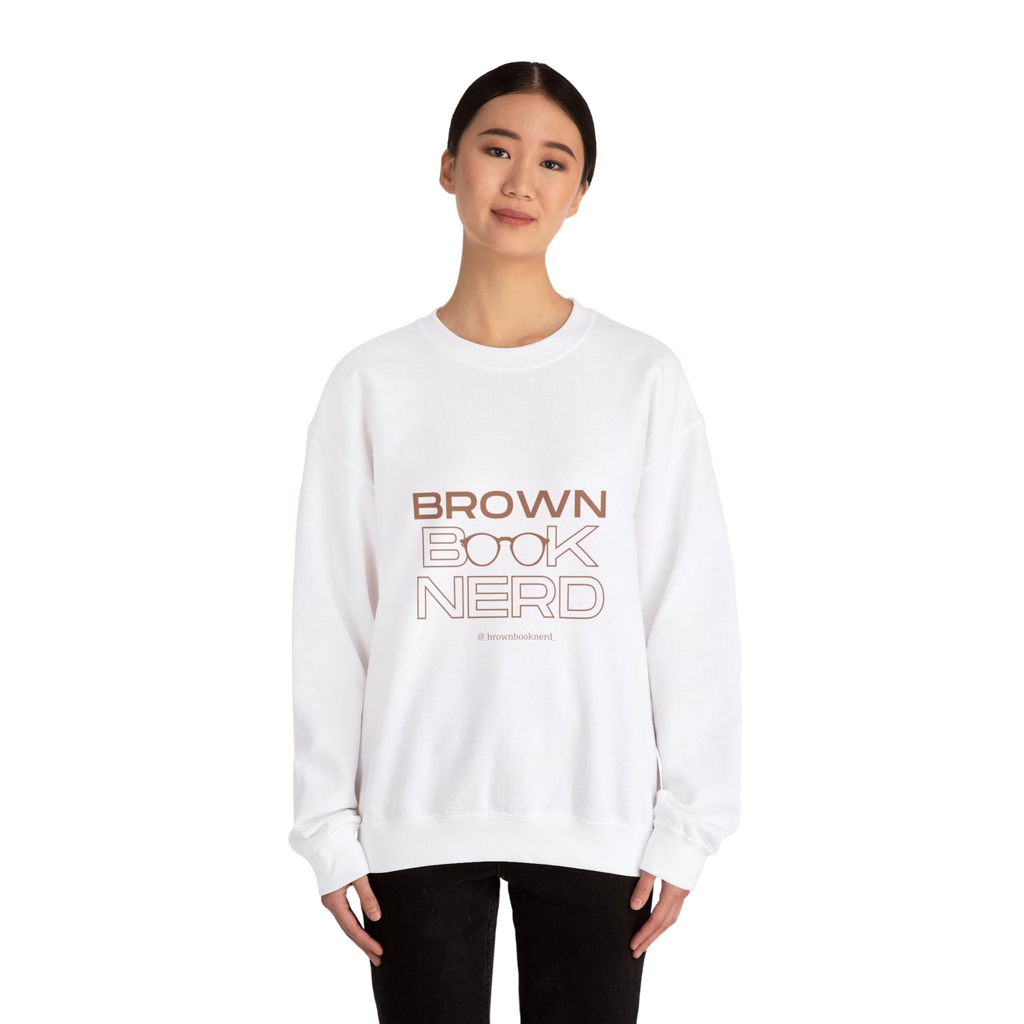 Brown Book Nerd™ Crewneck Sweatshirt