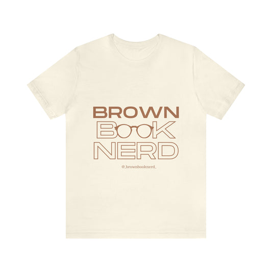 Brown Book Nerd Tee