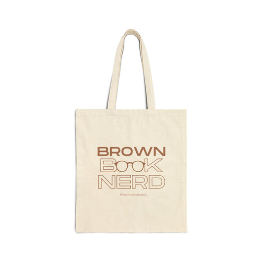 Brown Book Nerd Tote Bag